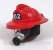 Firefighter Helmet with SCBA Mask (Red) - 62